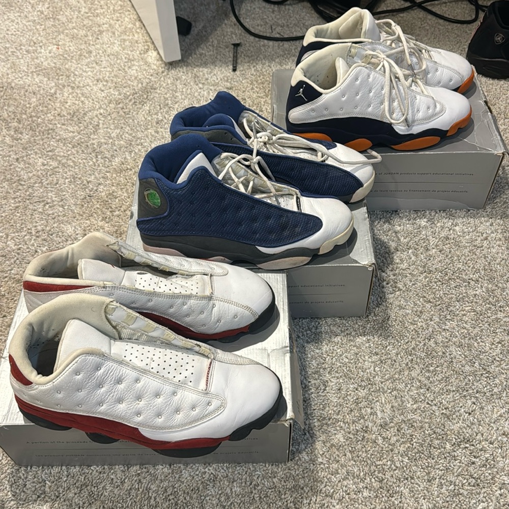 Used authentic jordan retro 13 $60 for all pairs
